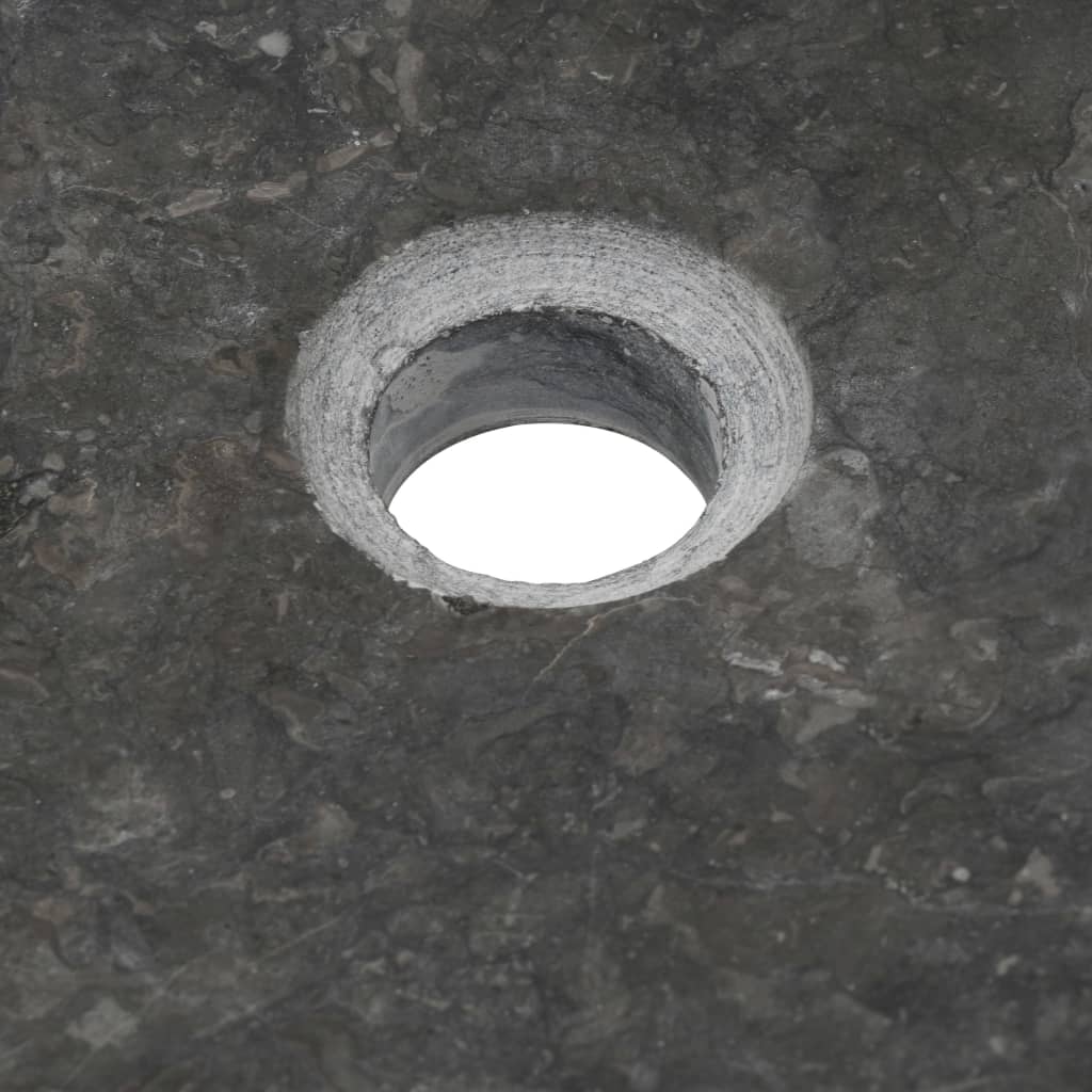 Sink 50x35x12 cm Marble Black