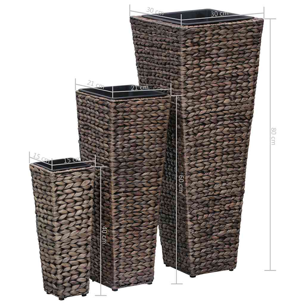 Raised Bed | Dark brown | Water hyacinth, steel, plastic