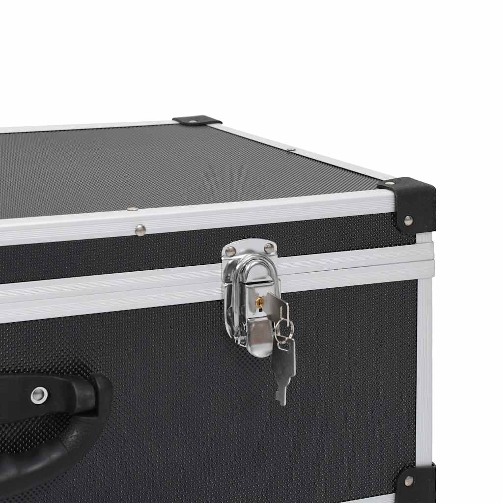 CD Case for 80 CDs Aluminium ABS Black