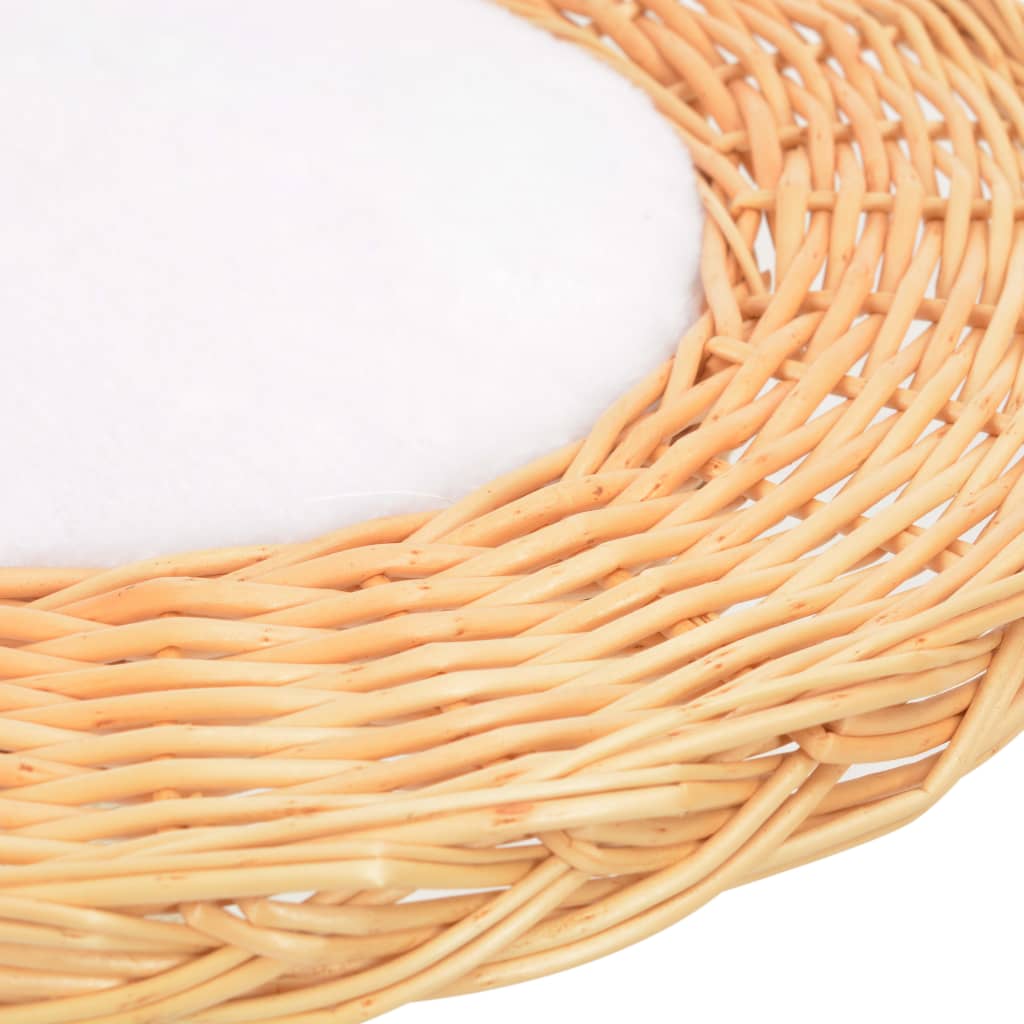 Cat Tree | Natural | Willow, Soft Plush, Sisal Rope | Medium