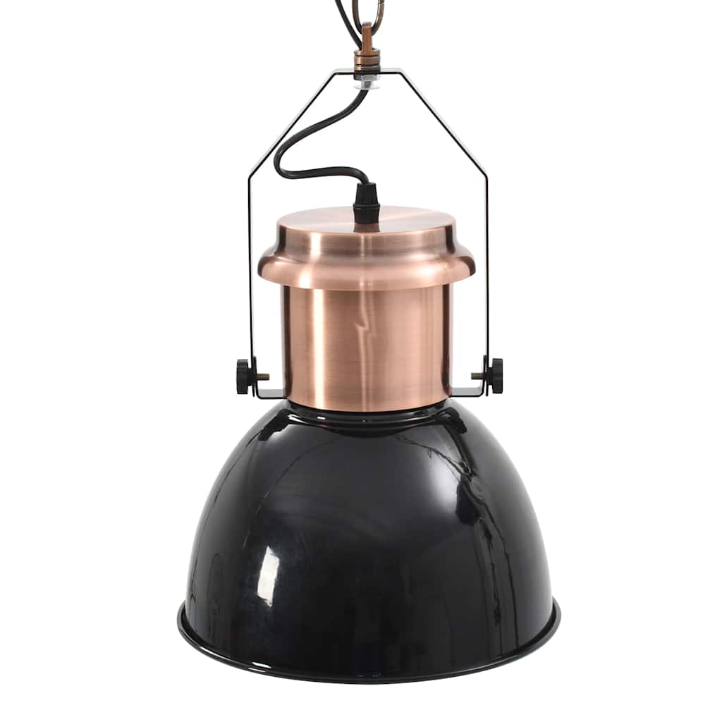 Ceiling Lamp | Set of 2 | Black and Copper | Metal | Medium