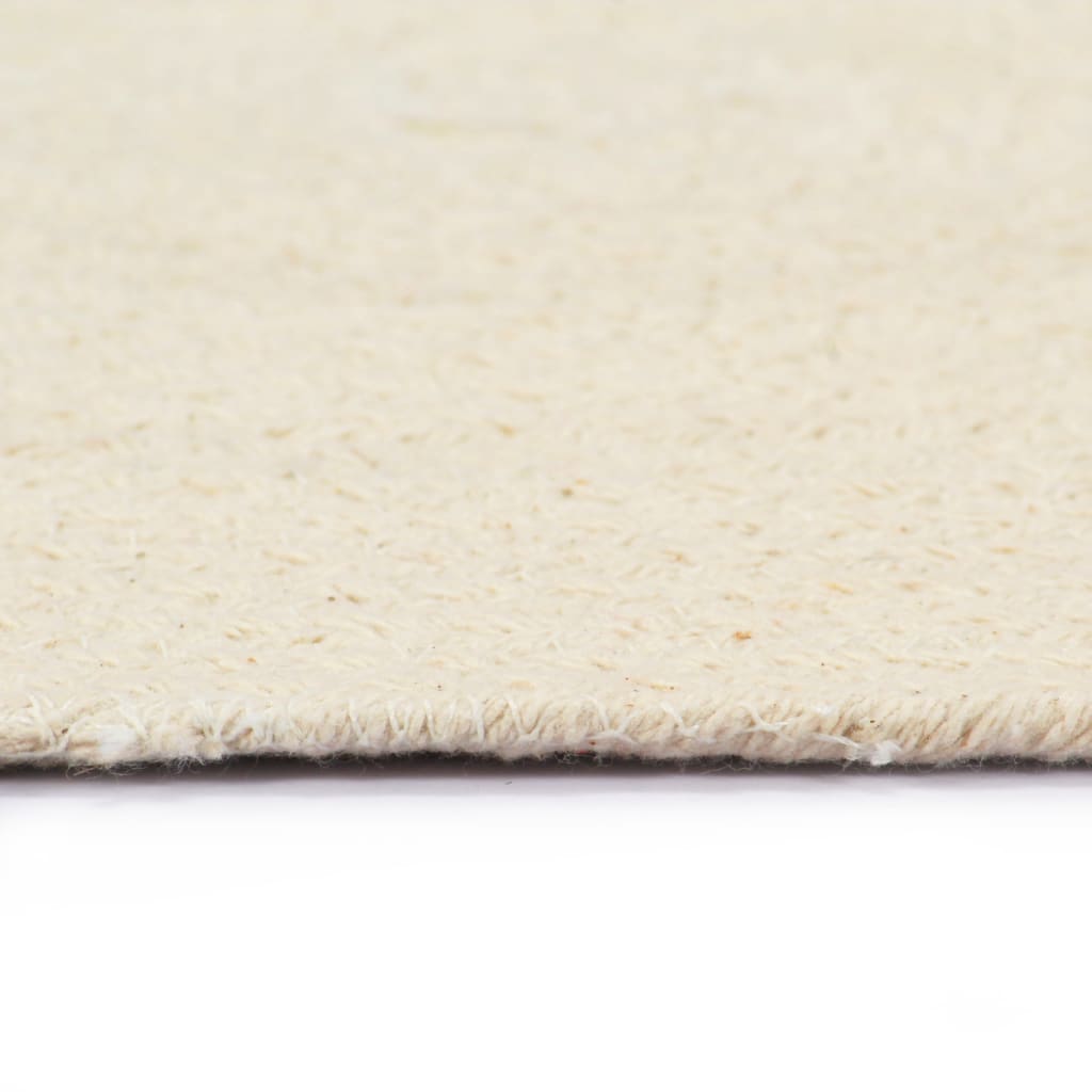 Placemat | Set of 4 | Natural | 100% Cotton | 38 cm diameter | Non-slip