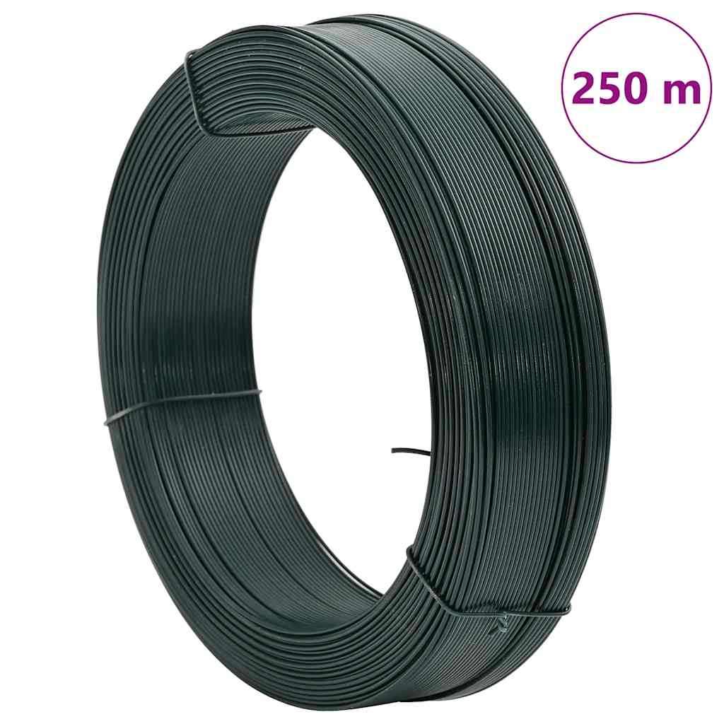 Fence Binding Wire 250 m 2.3/3.8 mm Steel Blackish Green