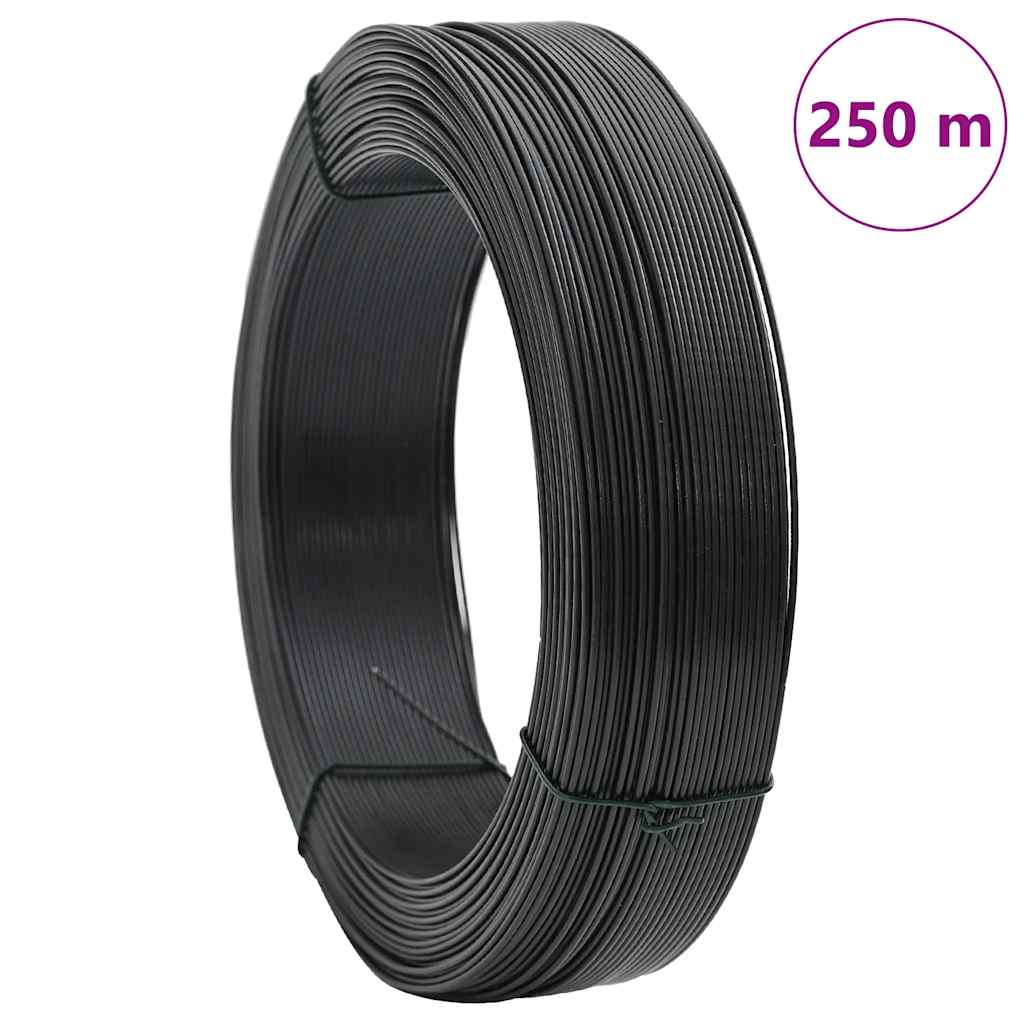 Fence Binding Wire 250 m 2.3/3.8 mm Steel Anthracite