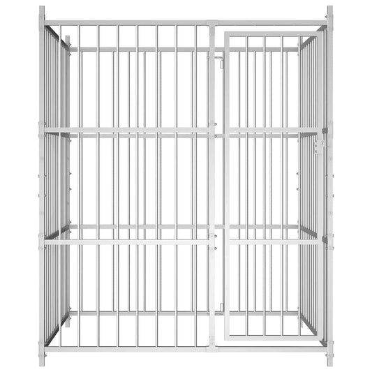 Outdoor Dog Kennel 150x150x185 cm