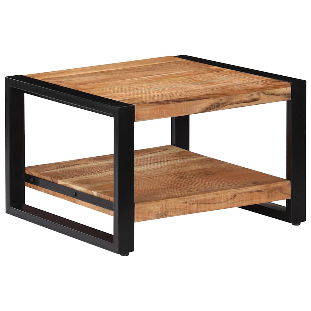 Coffee Table | Brown | Solid Acacia wood | 60x60x40 cm | Industrial