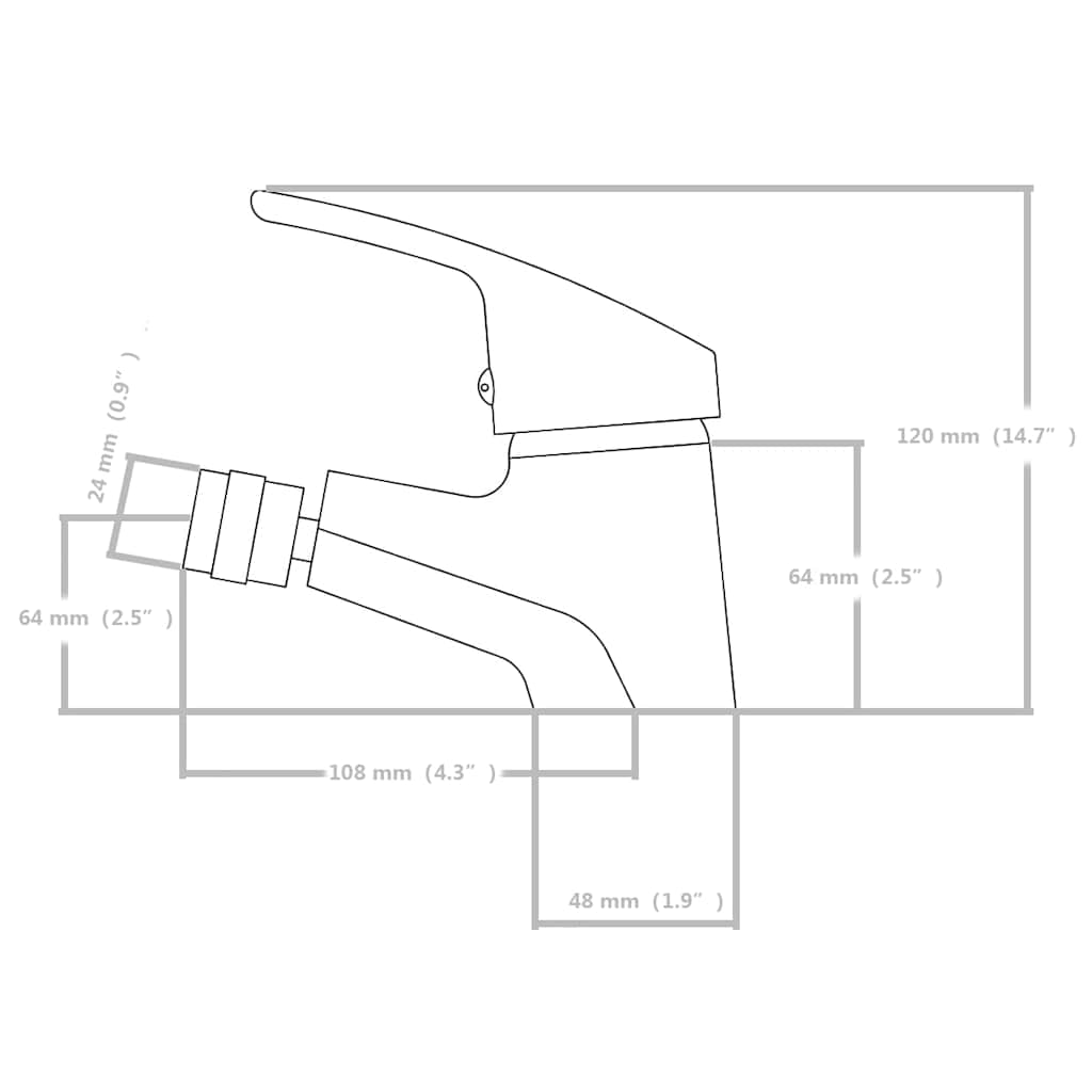 Bidet Faucets 2 pcs Chrome
