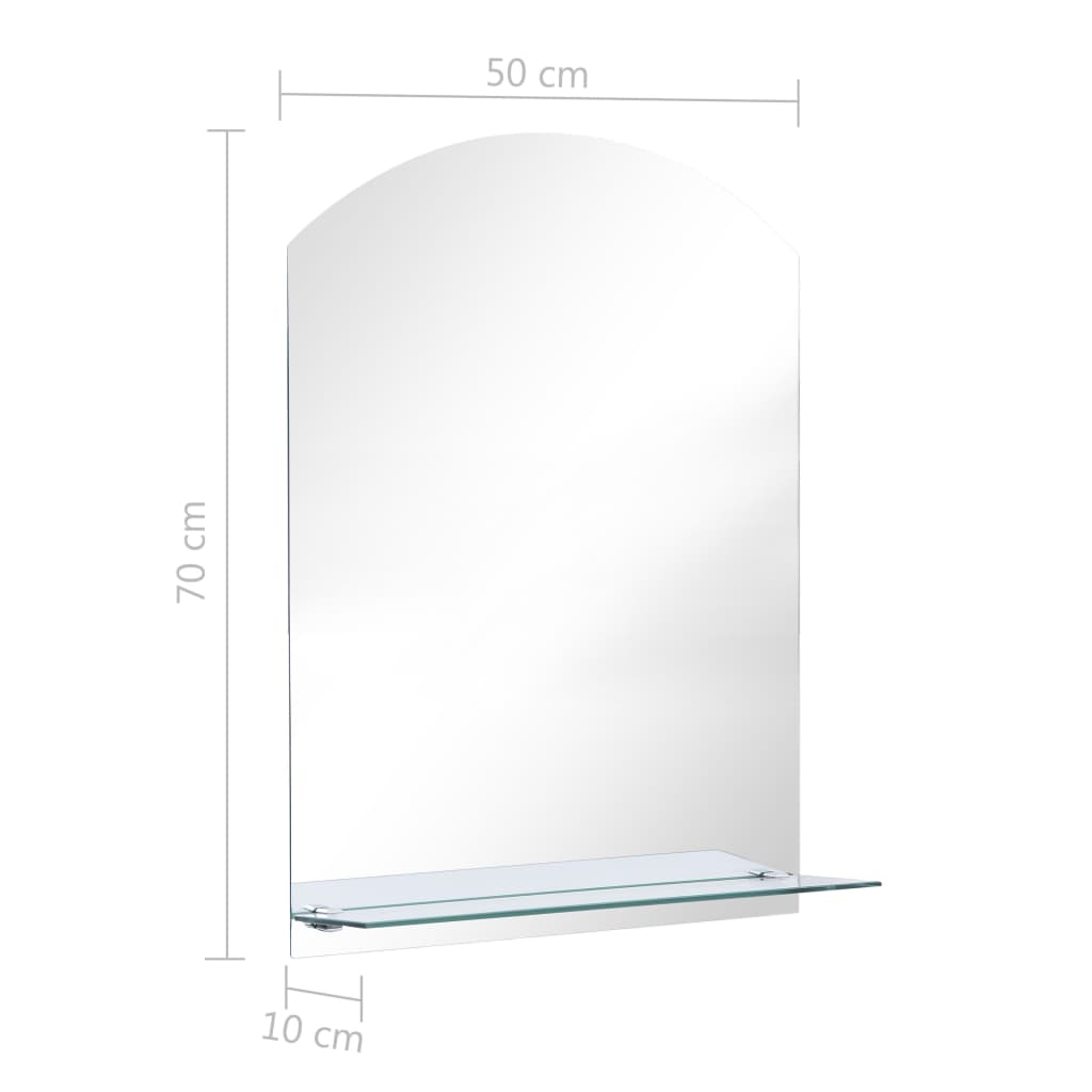 Wall Mirror | Clear | Toughened glass | 50x70 cm | Mirror | Wall Mirror
