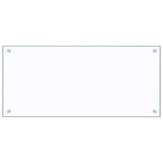 Kitchen Backsplash Transparent 90 x 40 cm Tempered Glass
