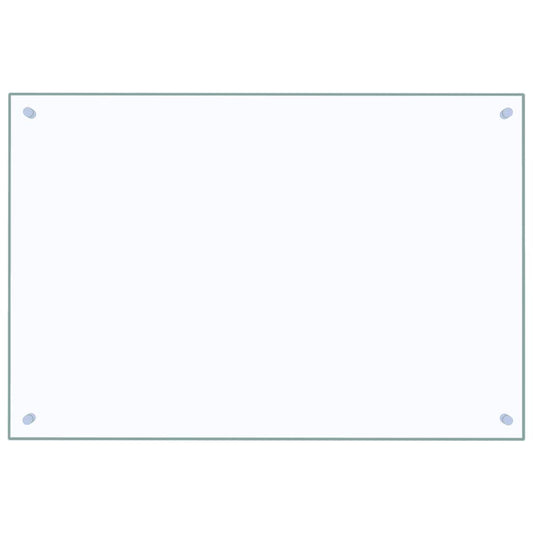 Kitchen Backsplash Transparent 90 x 60 cm Tempered Glass