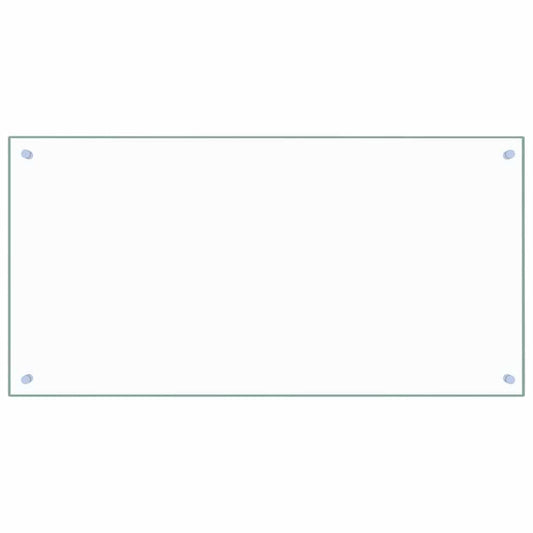 Kitchen Backsplash Transparent 100 x 50 cm Tempered Glass