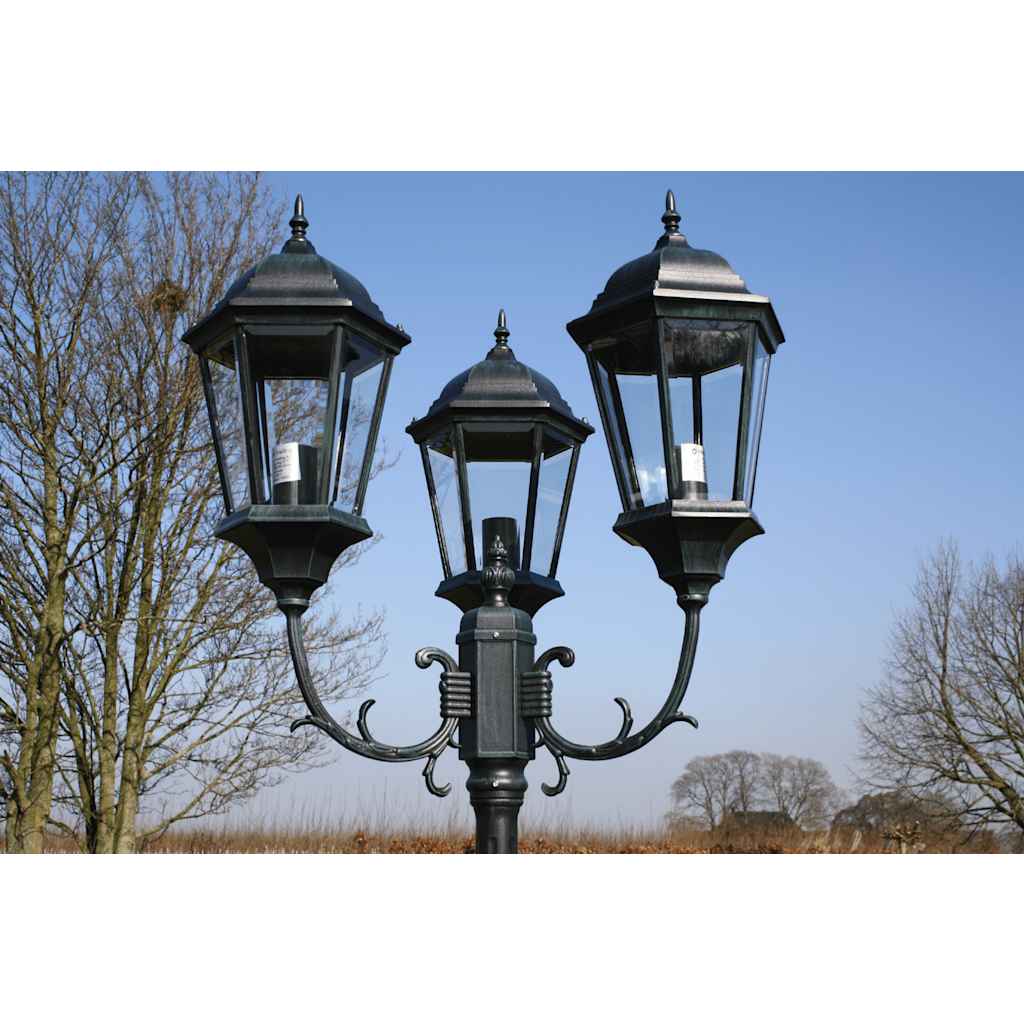 Garden Light | Dark Green / Black | Aluminium and Glass | 230 cm tall