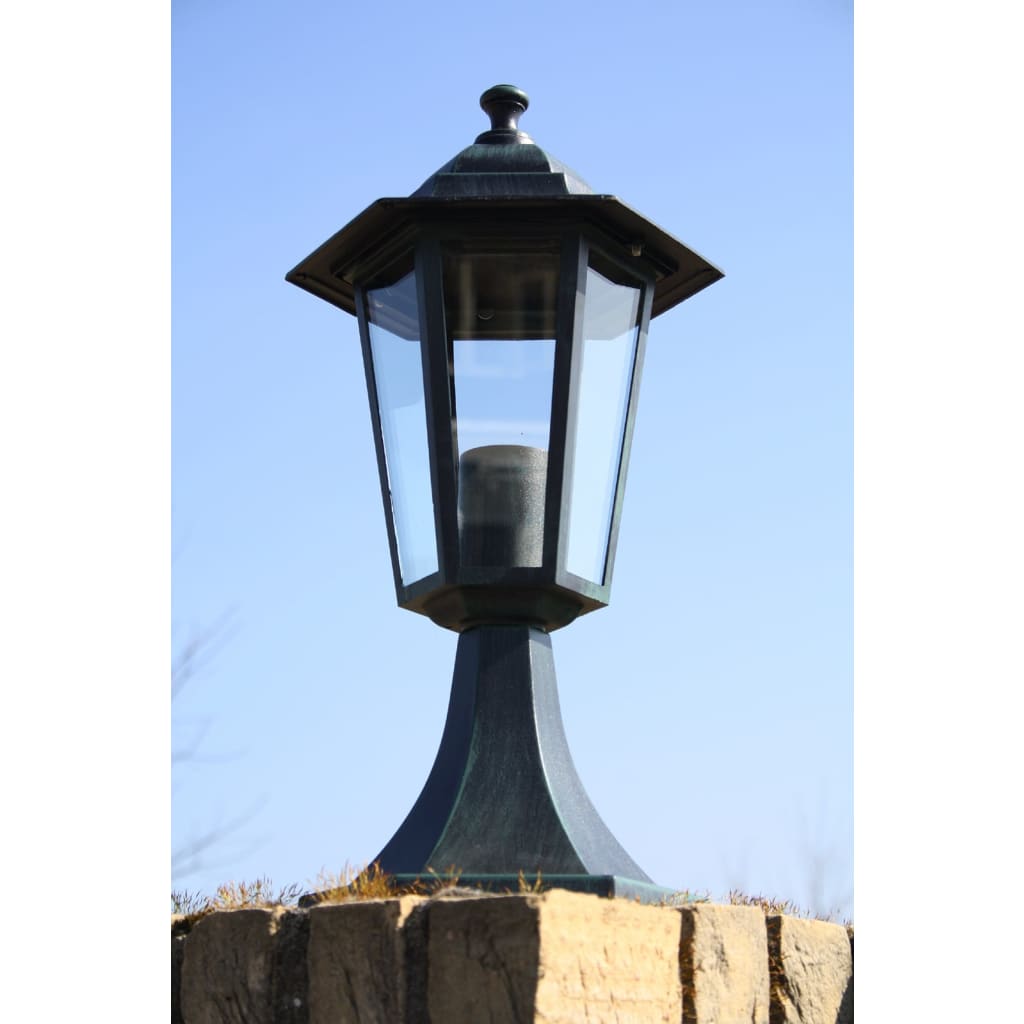 Garden Light | Dark Green and Black | Aluminium and Glass | Medium