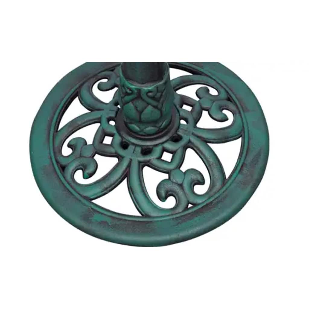 Bird Bath | Green | Weather-resistant Plastic | Medium