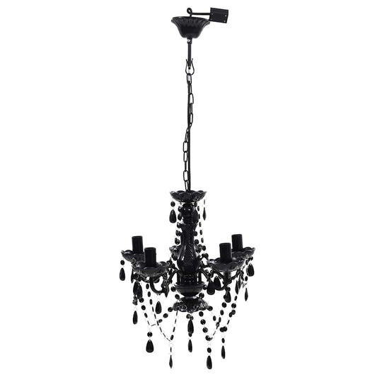 Artificial Crystal Glass Ceiling Light | Black