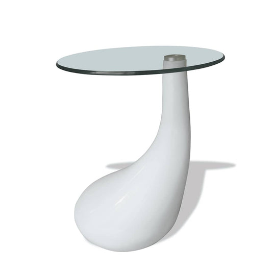 Coffee Table | High Gloss White | Fiberglass | Small | Gloss Finish