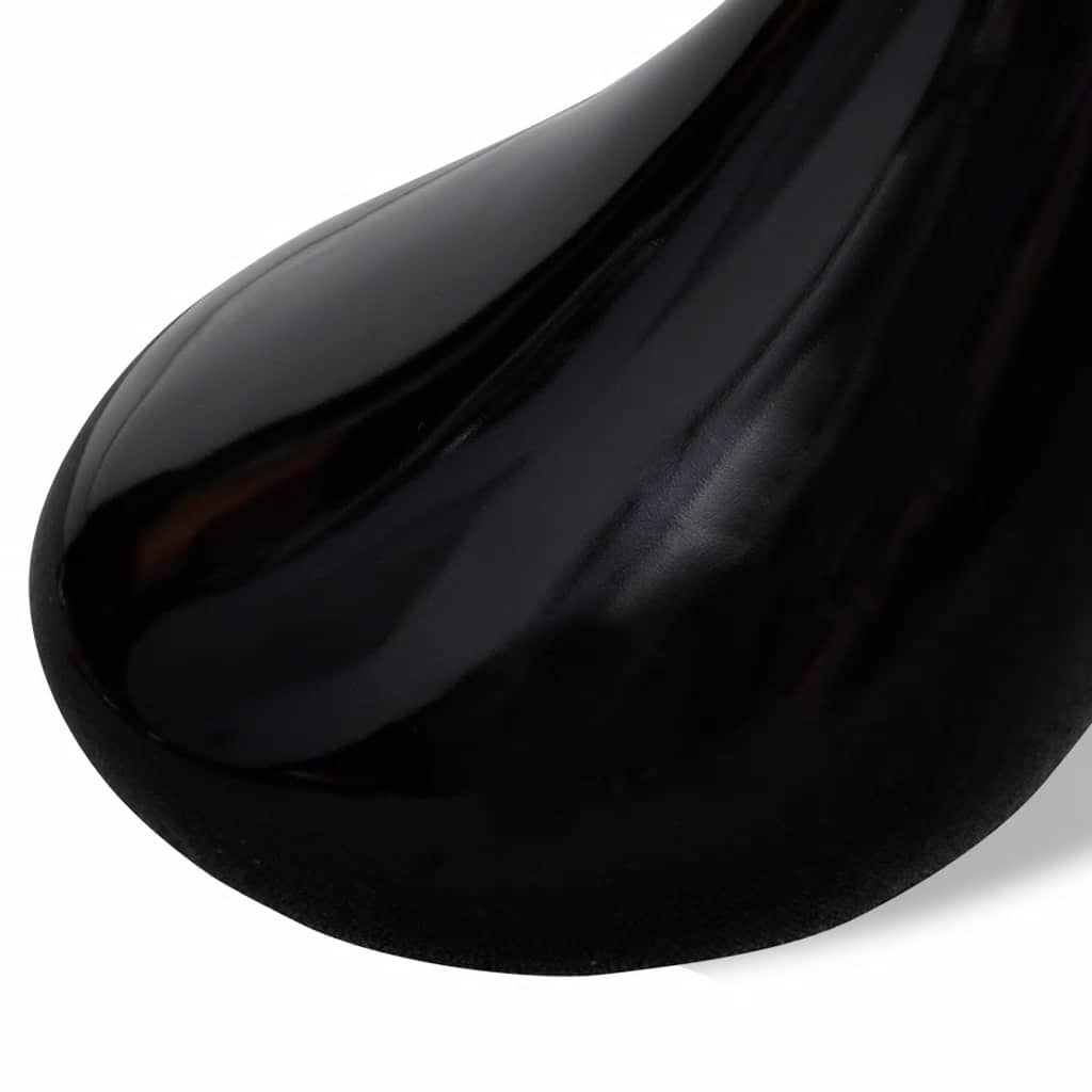 Coffee Table | Set of 2 | High-gloss black | Fiberglass, Tempered Glass