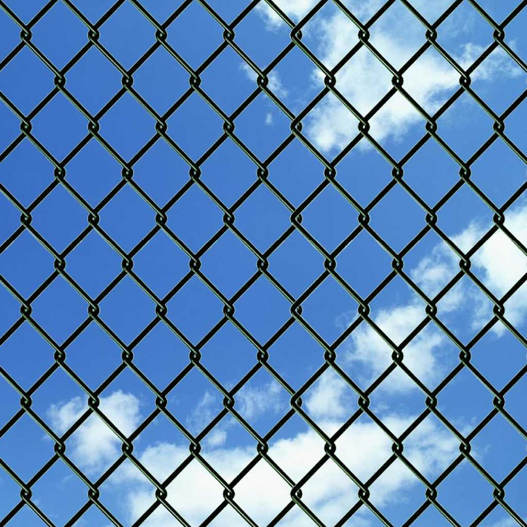 Chain Link Fence Steel 1,5x25 m Green