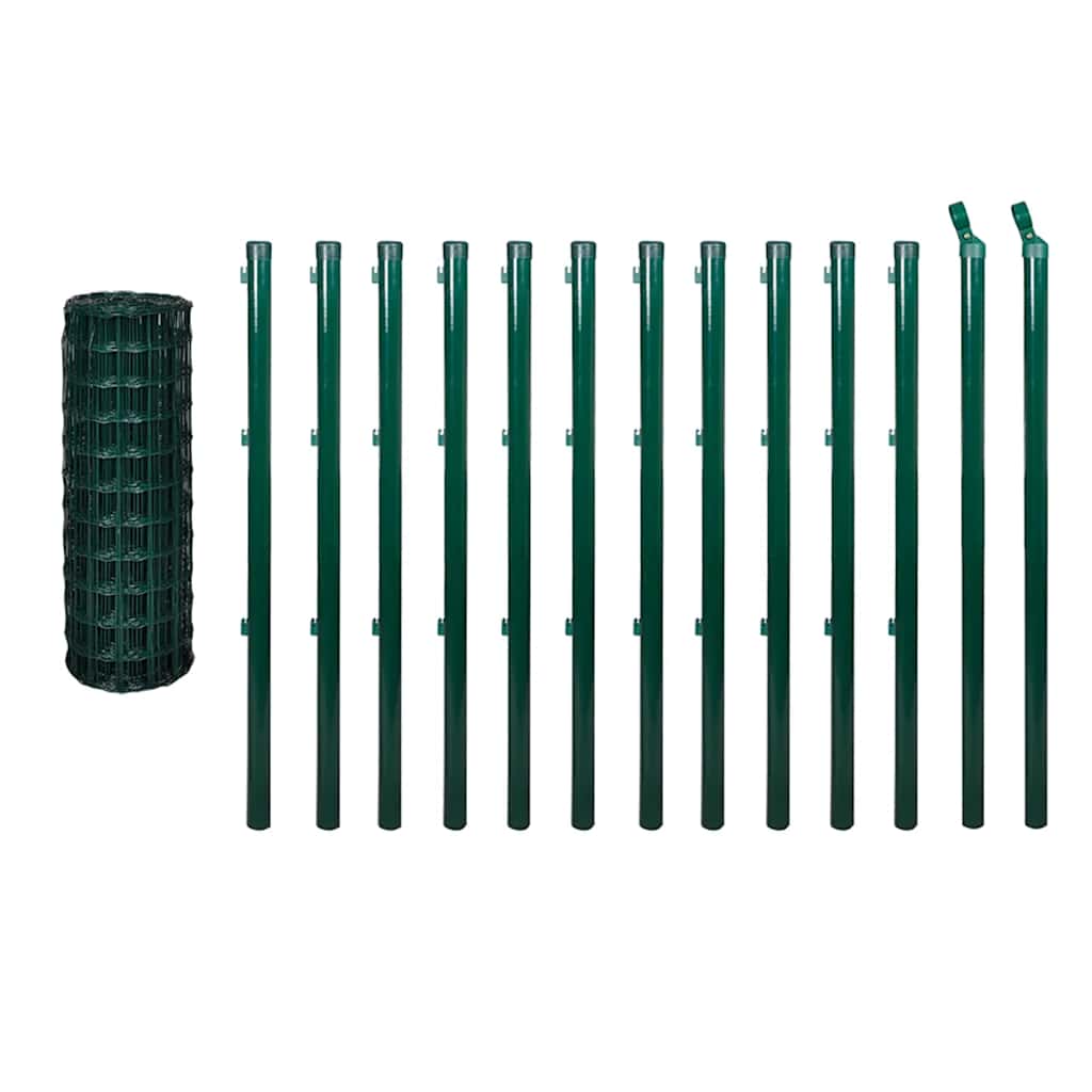 Euro Fence Steel 25x0.8 m Green