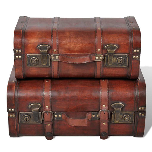 Storage Box | Brown | Plywood | Large and Small | Storage Trunk