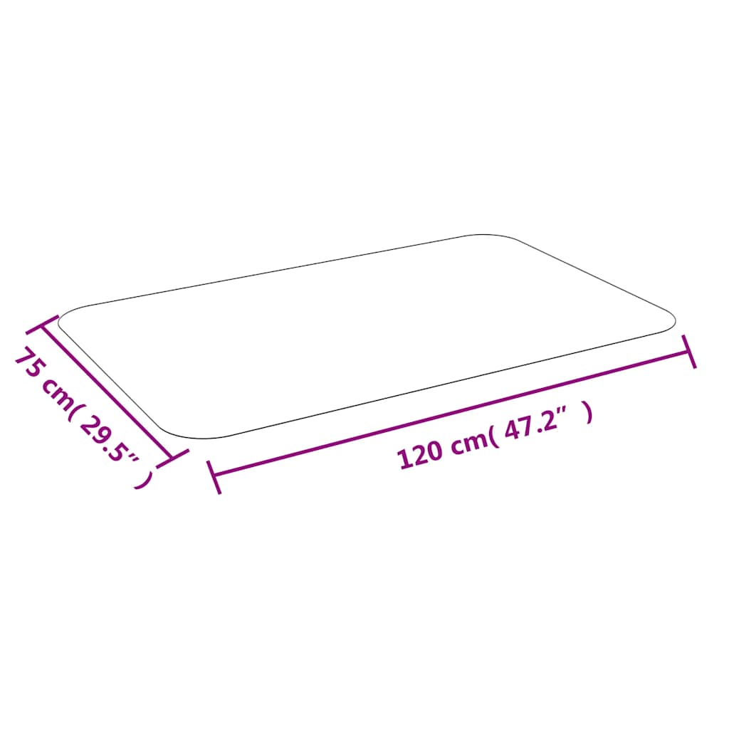 Floor Mat For Laminate or Carpet 75 cm x 120 cm
