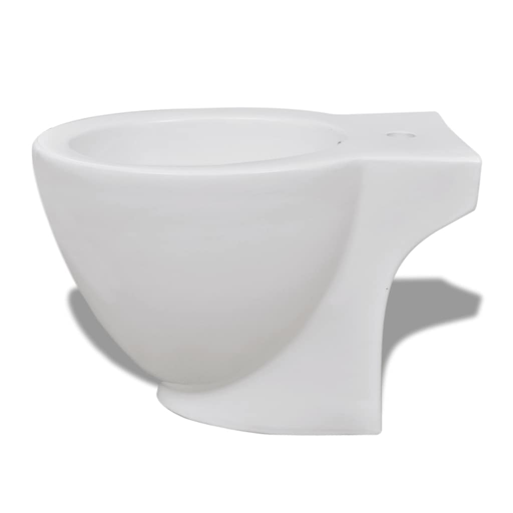 Round Bidet Stand White High-quality Ceramic