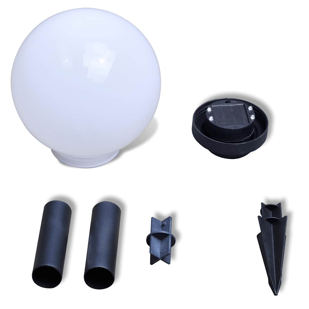 40864 vidaXL Outdoor Pathway Lamps 3 pcs LED 20 cm with Ground Spike