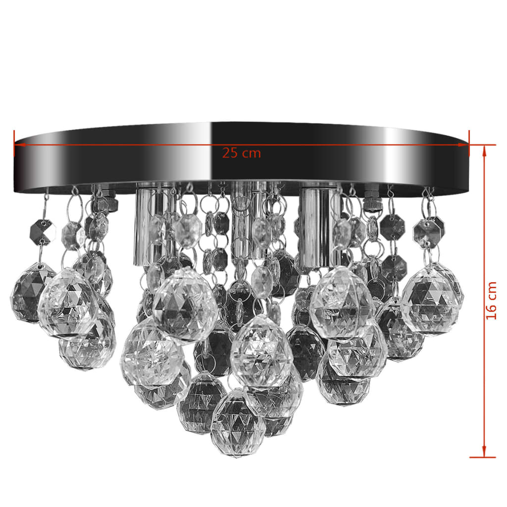 Chandelier | Chrome | Acrylic, Chrome | Medium | Decorative Inlays
