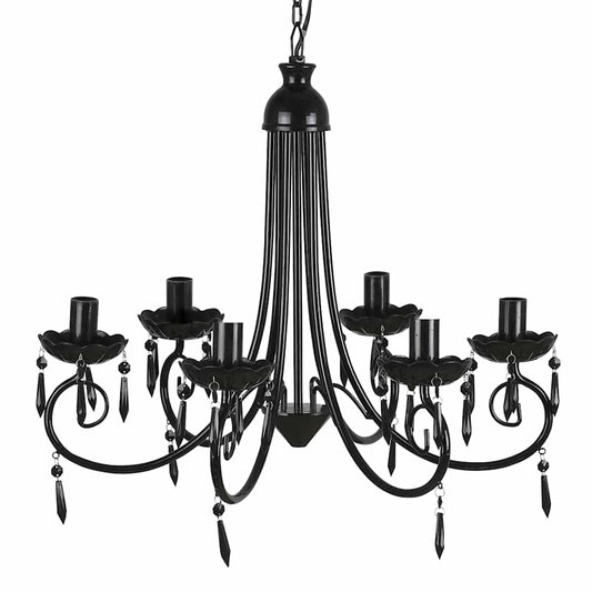 Chandelier | Black | Acrylic, Metal | Medium | Decorative Inlays