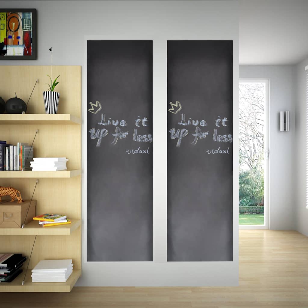 140898 Wall Sticker Blackboard 0,6 x 2 m 2 Rolls with Chalks