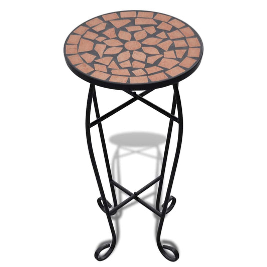 Plant Stand | Terracotta and Black | Iron and Ceramic | Small | Durable