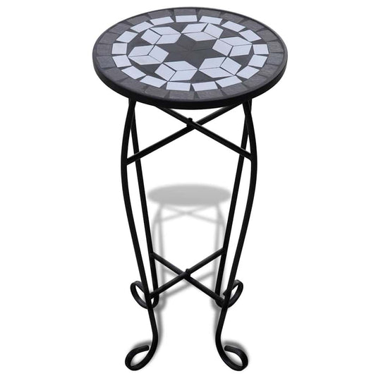Plant Stand | Black and white | Iron and ceramic | Medium | Durable