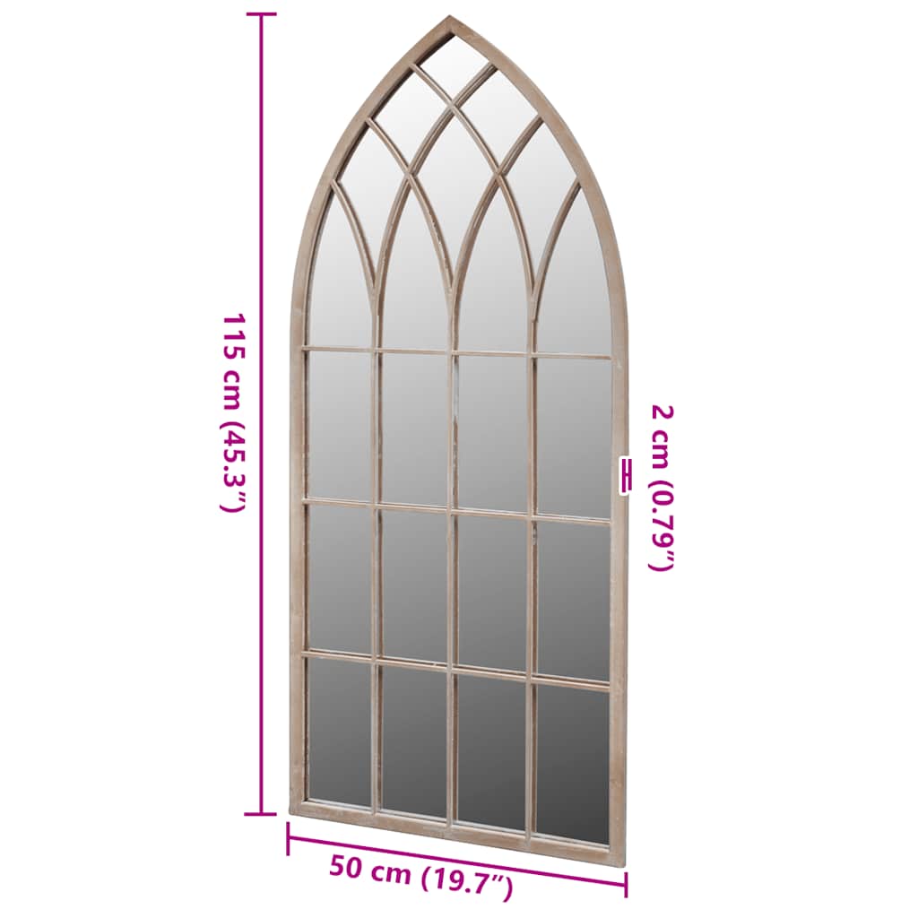 Mirror | Antique white | Powder-coated iron, glass | 50x115 cm | Mirror