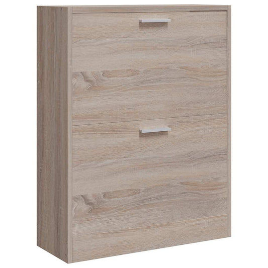 Shoe Cabinet | Oak | Engineered wood, Plastic, Aluminium alloy | Medium