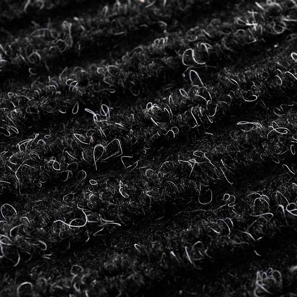 Doormat | Black | PVC backing, Polyester top | 90 x 120 cm | Non-slip