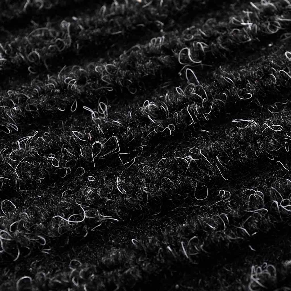 Door Mat Black 90 x 120 cm PVC