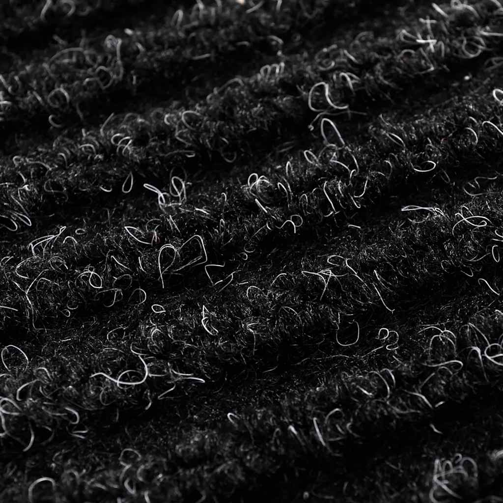 Doormat | Black | Polyester | 120 x 180 cm | Doormat | Rectangular