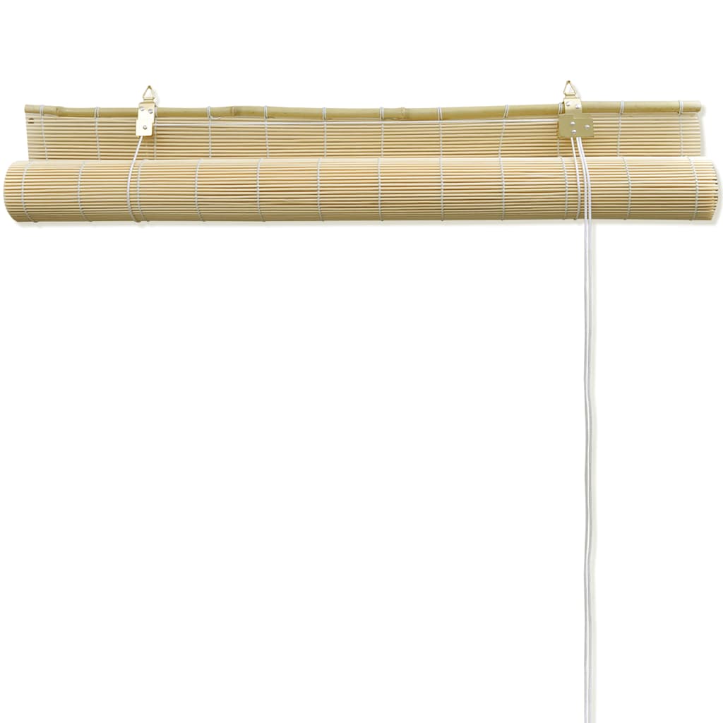 Blackout Blind | Natural bamboo colour | Bamboo | 100 x 160 cm