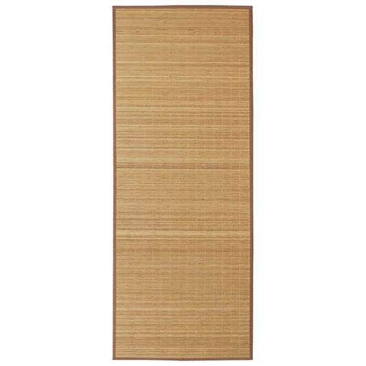 Rectangular Brown Bamboo Rug 150 x 200 cm