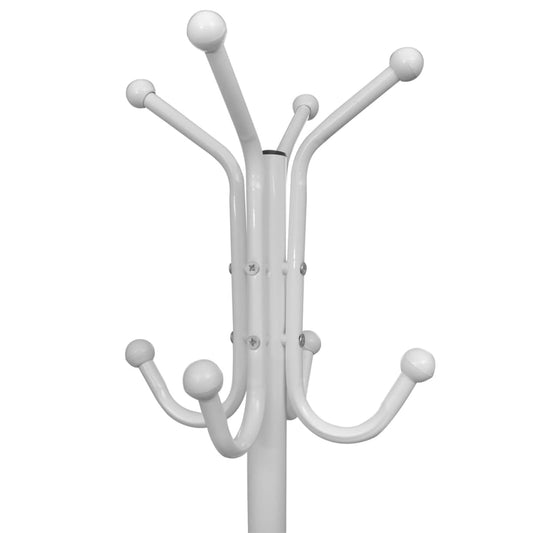 Coat Stand | White | Metal | Medium | Portable | Coat Stand | Triangular