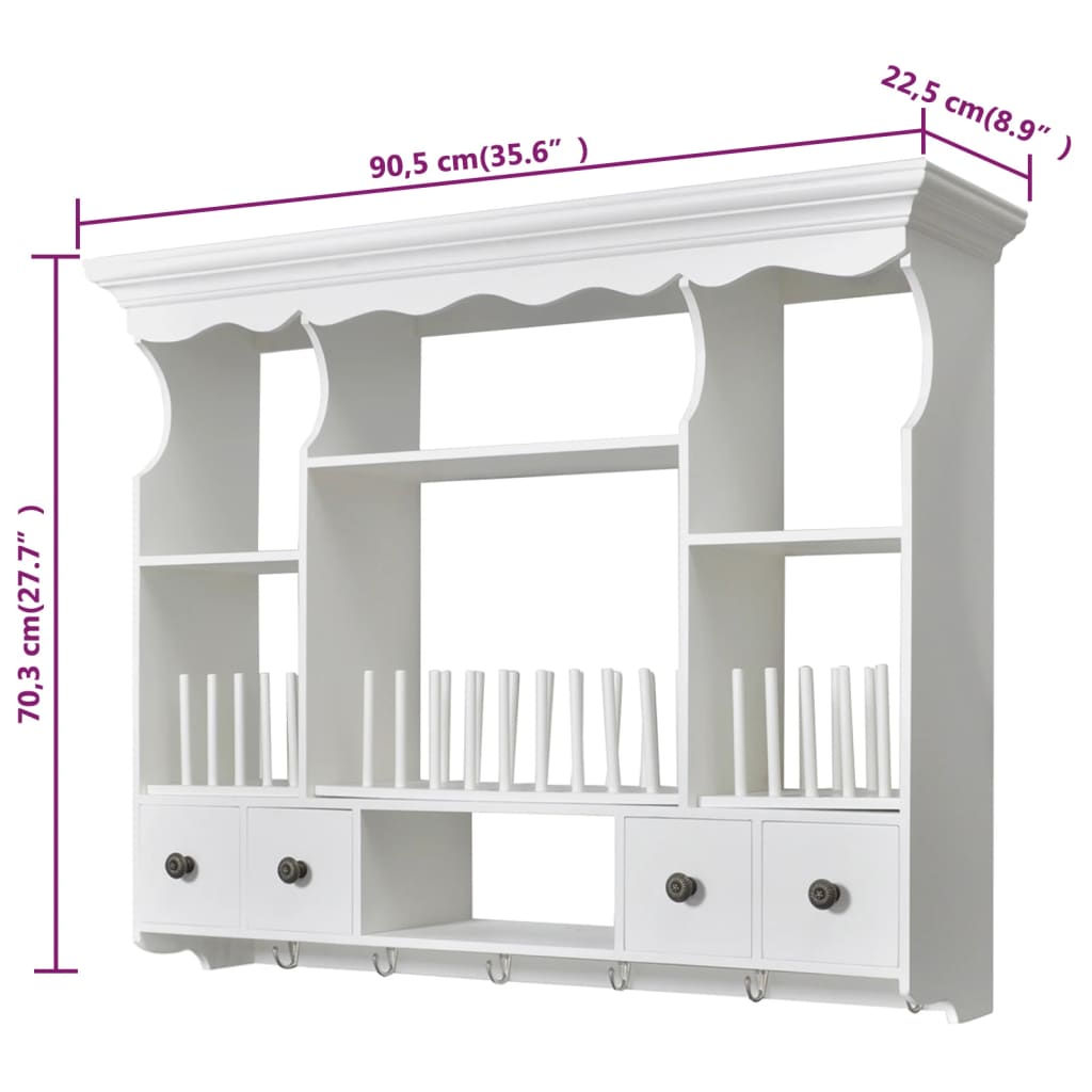 Cabinet | White | MDF, Pine Wood, Iron | Medium | Cabinet | Rectangular