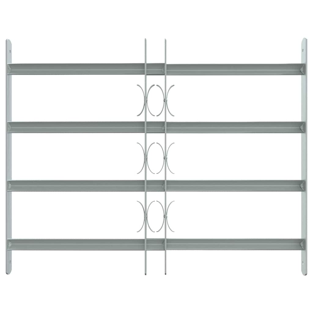 Adjustable Security Grille for Windows with 4 Crossbars 500-650 mm