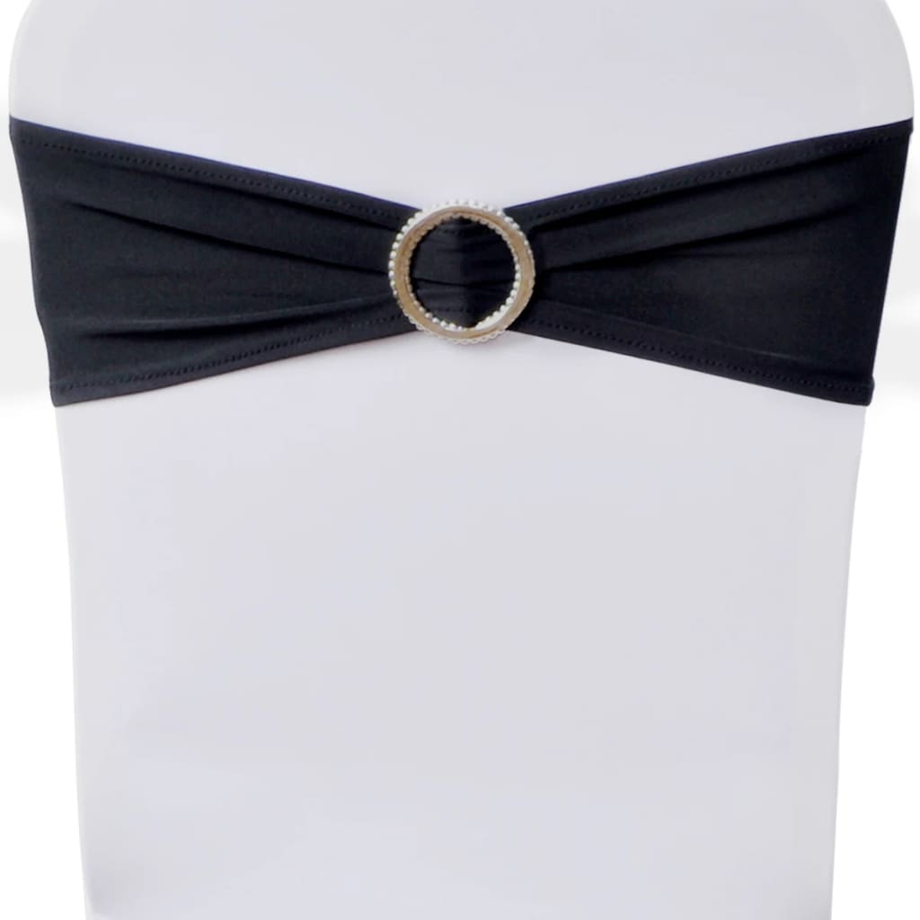 Chair Ribbon | Set of 25 | Black | Polyester | One Size Fits Most