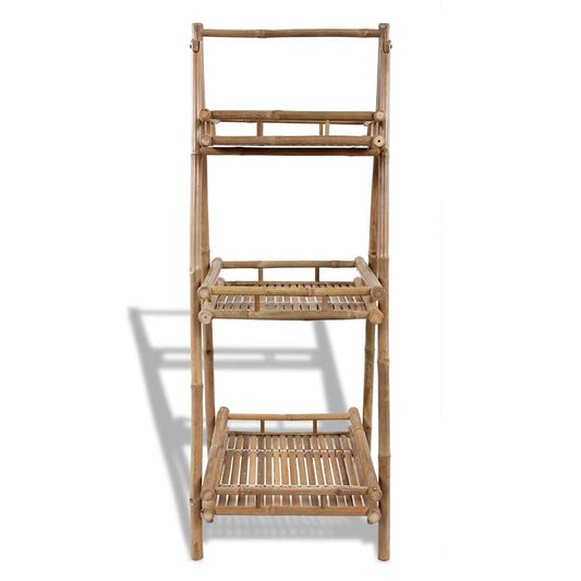 Plant Stand | Natural Bamboo | 3-Tier | Foldable | Plant Stand