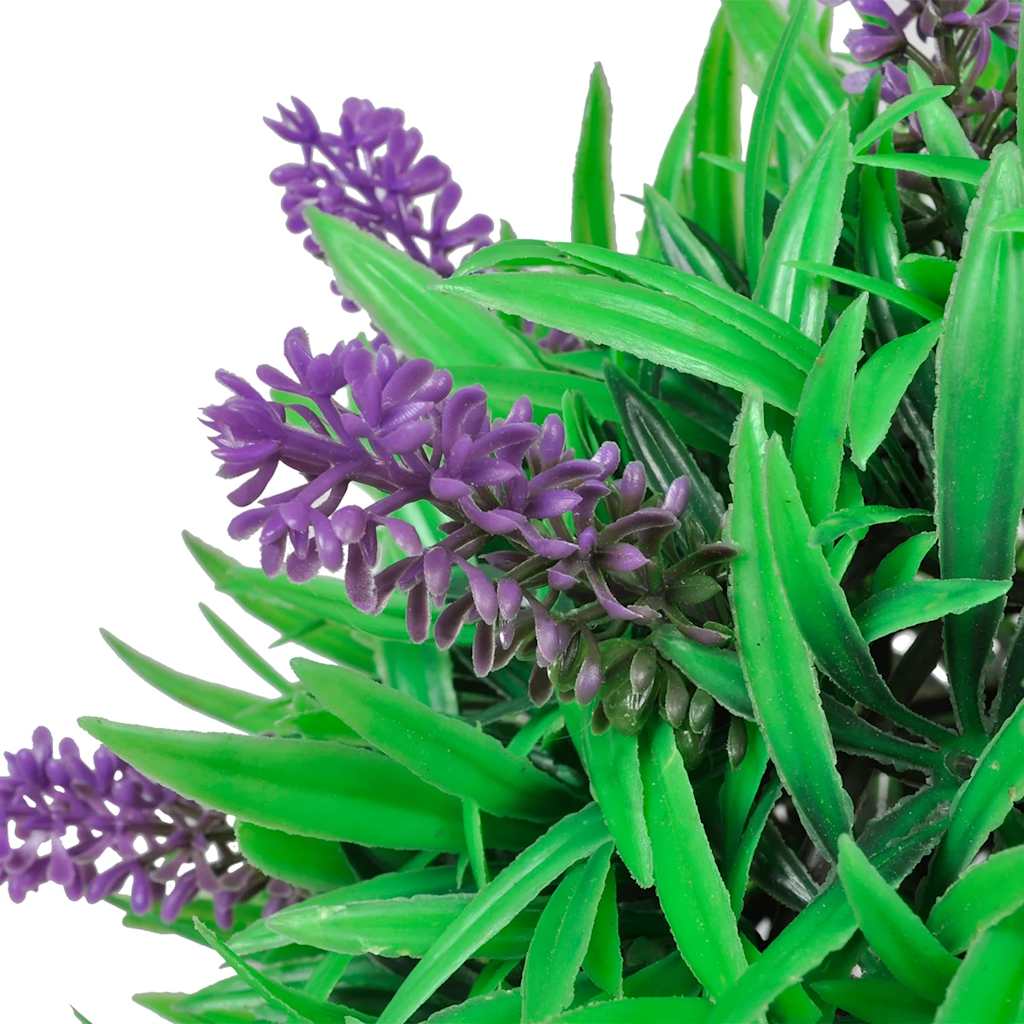 Artificial Plant | Set of 2 | Mixed green with purple accents