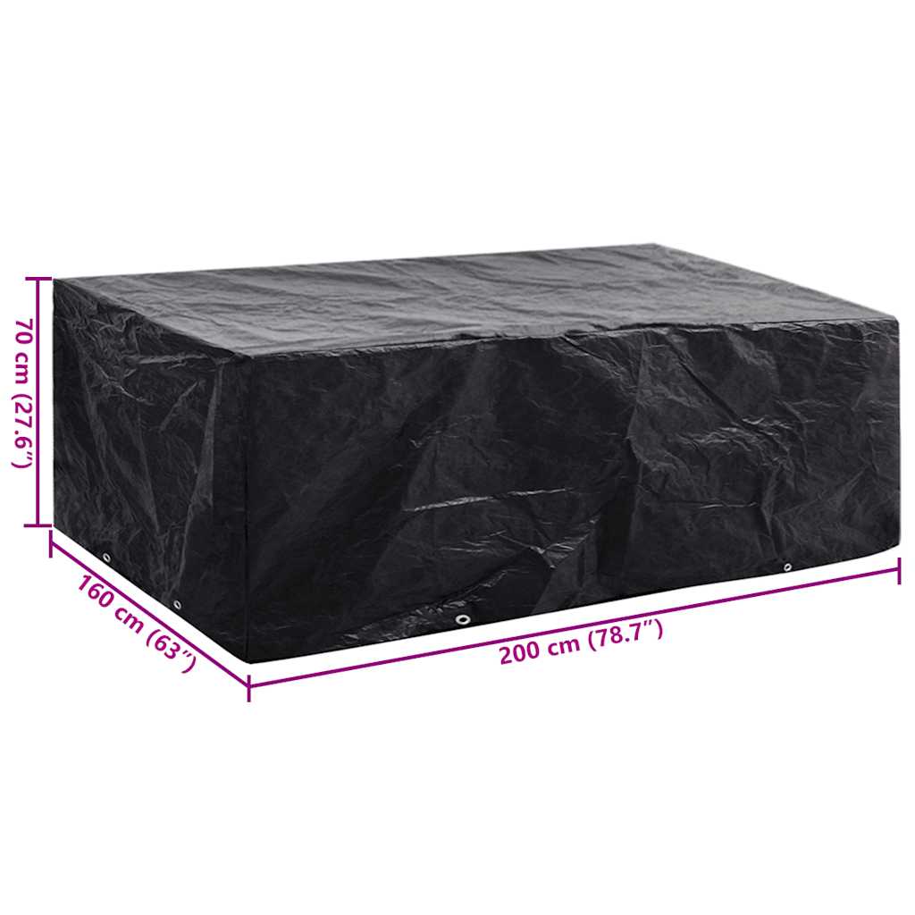 Garden Furniture Cover 8 Eyelets 200 x 160 x 70 cm