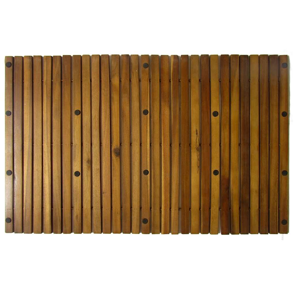 Bath Mat | Brown | Acacia Wood | 80 x 50 cm | Bath Mat | Rectangular