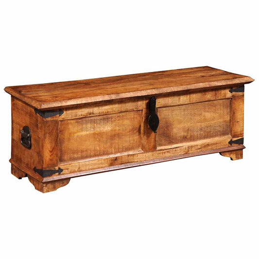 Storage Chest | One-of-a-kind due to the unique grains | Solid mango wood