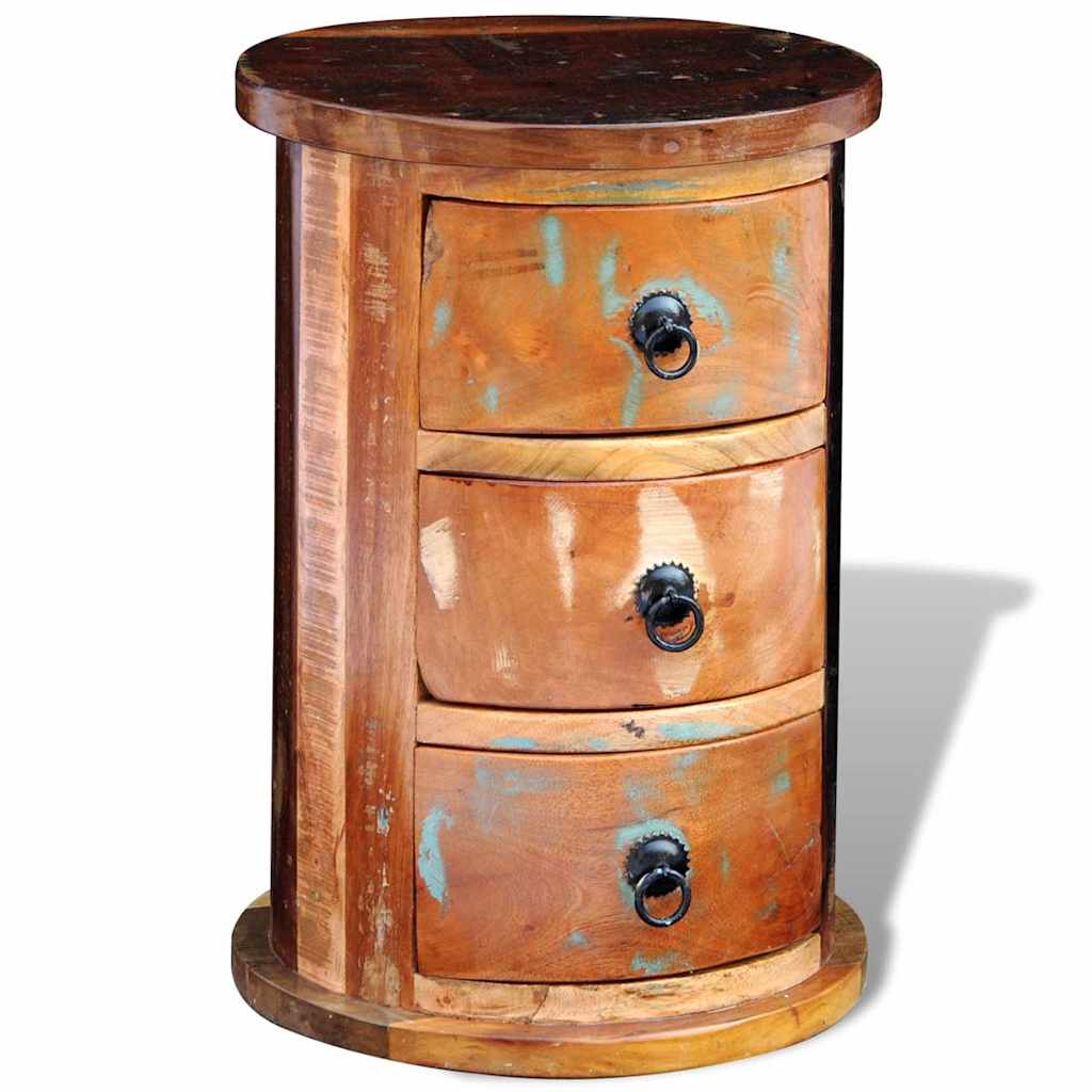Storage Cabinet | Multicoloured | Reclaimed solid wood, Iron | Small