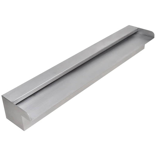 Rectangular Waterfall Pool Fountain Stainless Steel 23.6